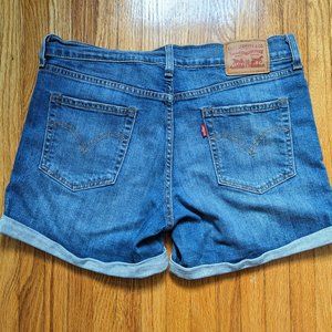 Levi's distressed shorts
